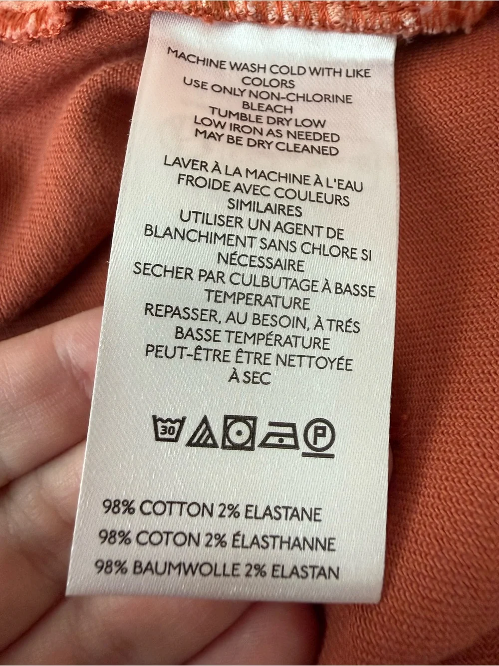 NWT Pilcro Anthropologie Relaxed Cuff Pants Orange Size 34 Boho